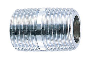 カクダイ 黄銅 丸ニップル (クローム)(6137-●)